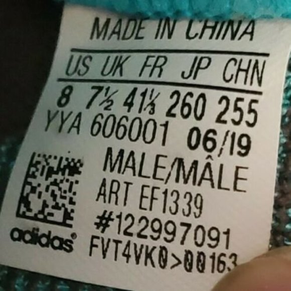 Adidas  Ultra Boost 19 Running Shoes EF1339 Mens Sz 8 Core Black/Grey/Teal - Picture 10 of 10